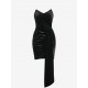 Women's Elegant Sexy Solid Color Velvet Club Night Out Ruffles Flounces Strapless Train Draped Ruched Design Slinky Mini Tube Dress Women's Elegant Sexy Solid Color Velvet Club Night Out Ruffles Flounces Strapless Train Draped Ruched Design Slinky Mini Tube Dress