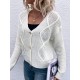 Button Up Solid Textured Knit Cardigan Button Up Solid Textured Knit Cardigan